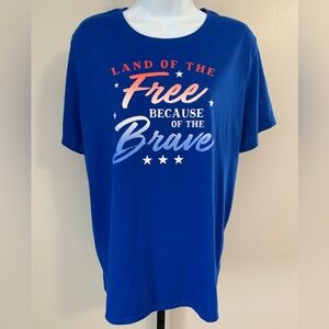 Celebrate Patriotic Tee with Patriotic Graphic Print